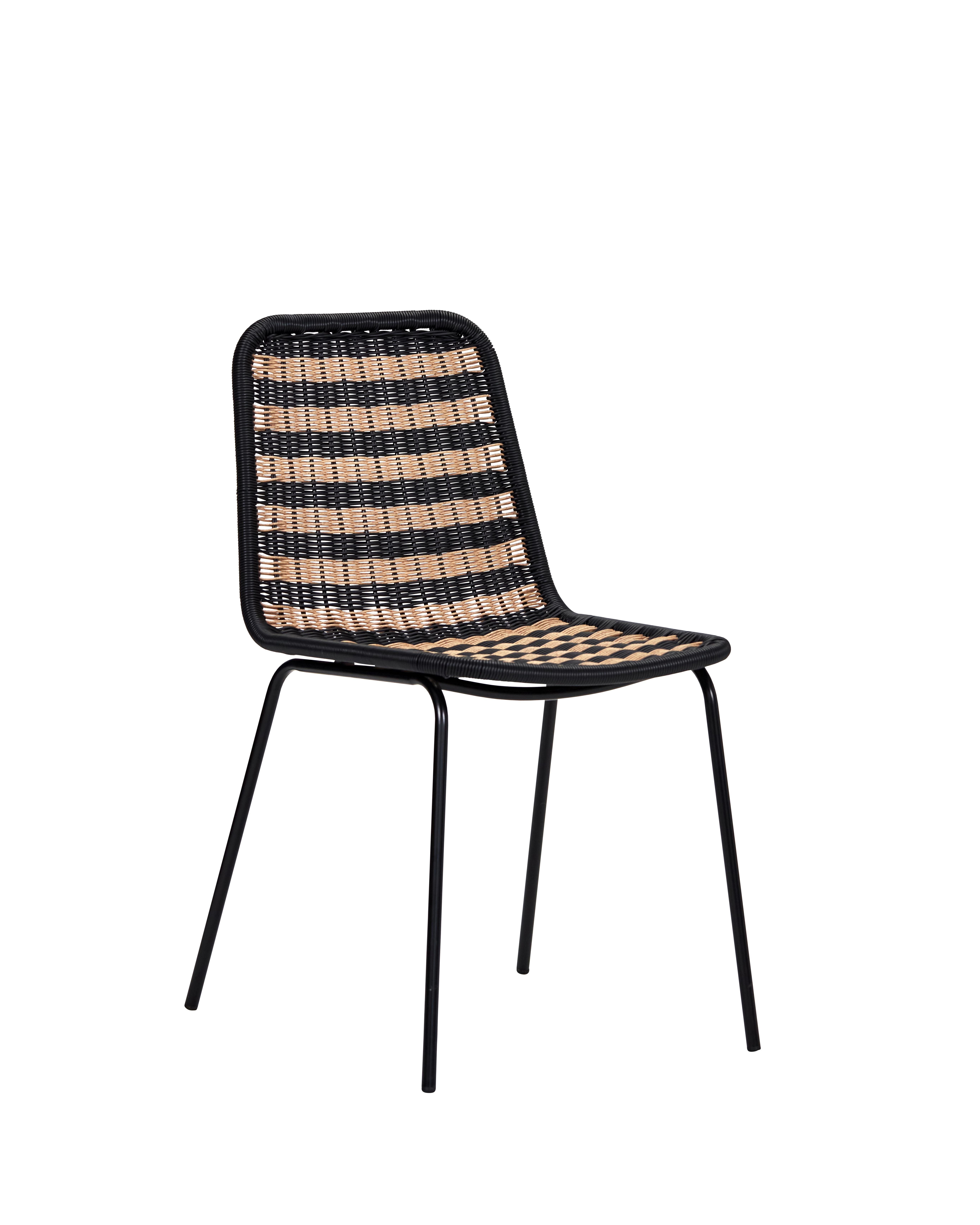 House Doctor - Stol, Hapur, Natur, Sort