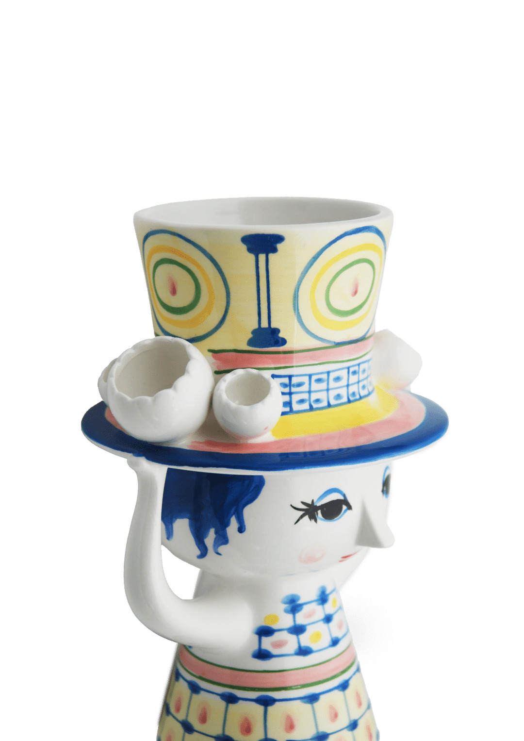 Wiinblad vase, Dame med hat H20.5 cm