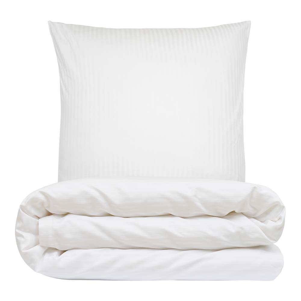 DANALEX , Hvid Mikrotern, Damaskvævet 200x220 cm