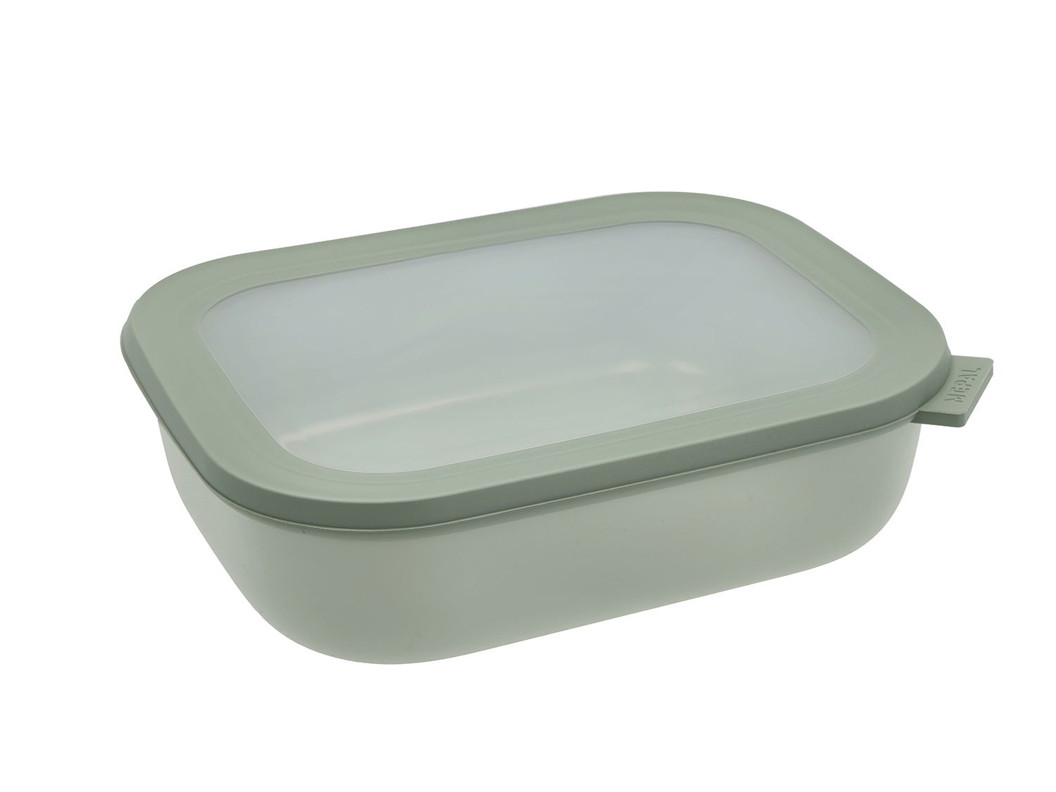 Mepal - Rektangulær skål m/låg Cirqula 2000 ml Nordic sage