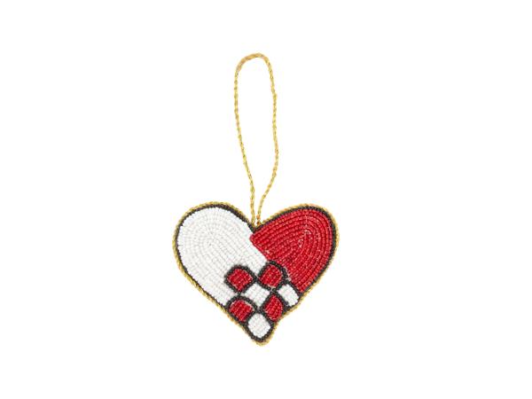 Ophæng Heart 8 x 7 cm Perler