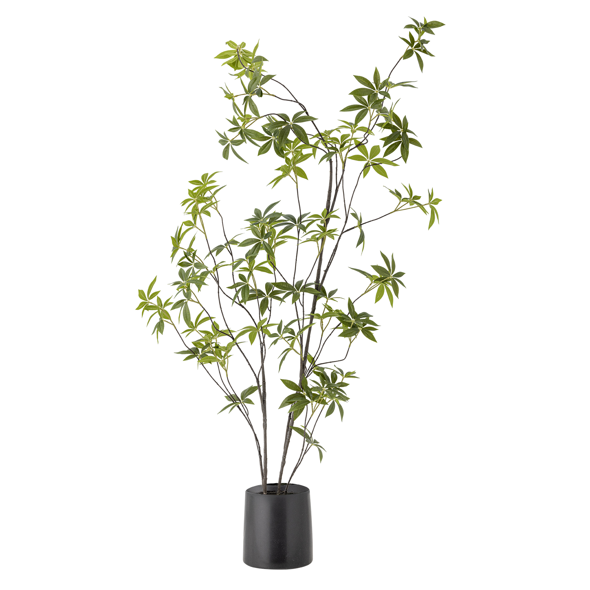 Bloomingville - Palmatum Plante, Grøn, Kunstige Blomster, H160 cm, pot D17x15 cm