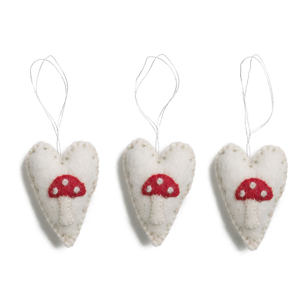 Champignon hjerter, 3 stk. 