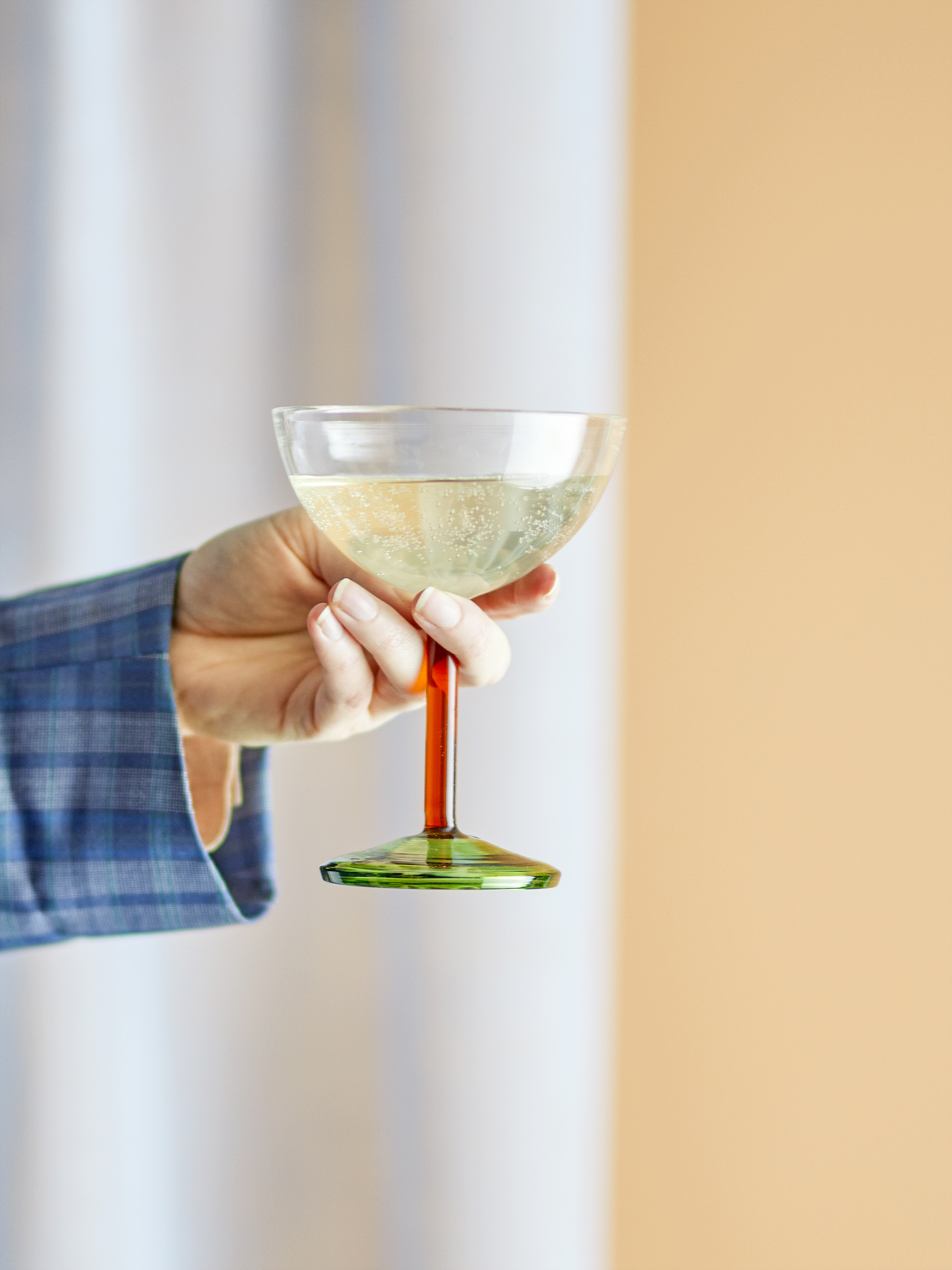 Martine Cocktailglas, Multifarvet, Glas, D11xH14,5 cm