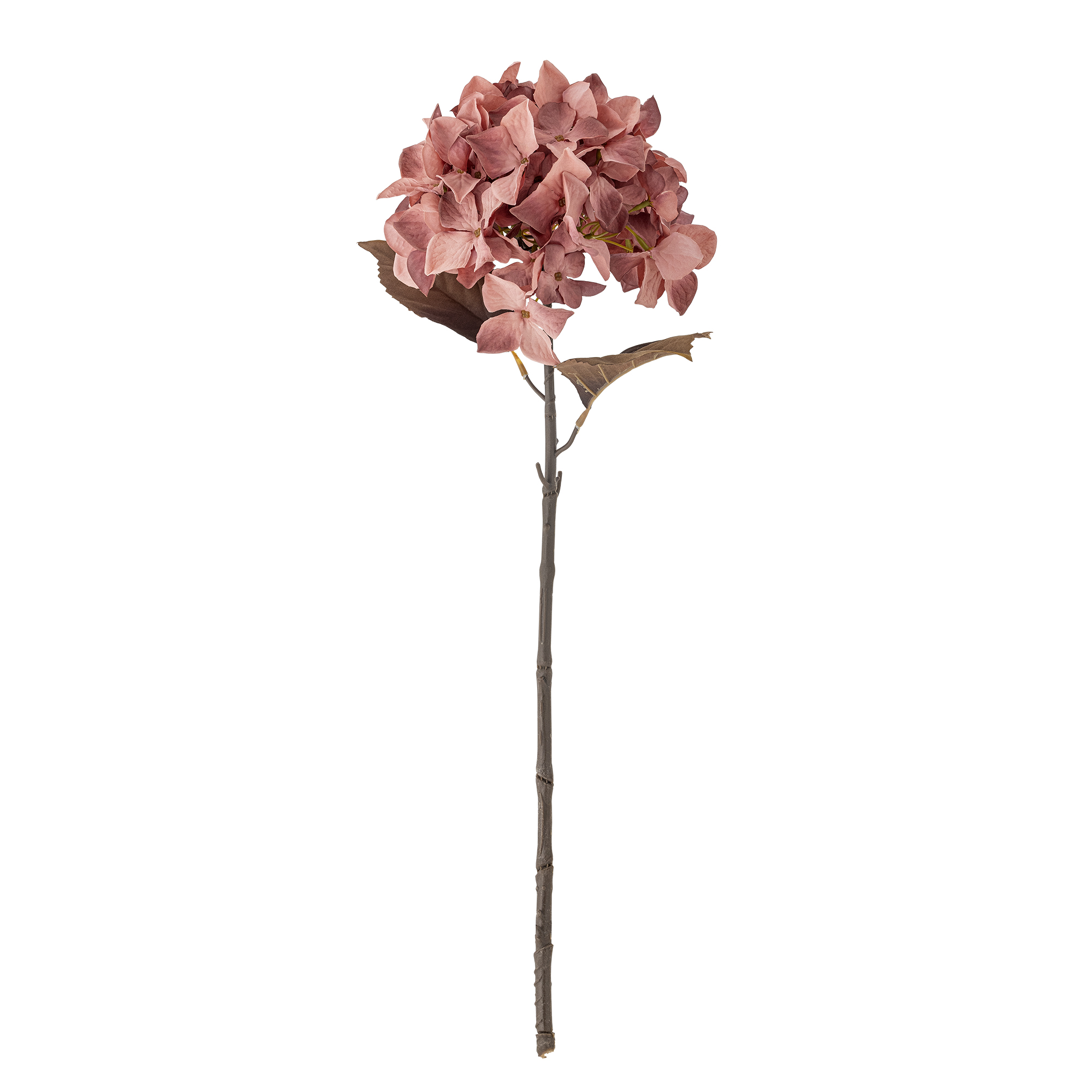 Bloomingville - Hydrangea Stilk, Rosa, Kunstige Blomster, D20xH65 cm