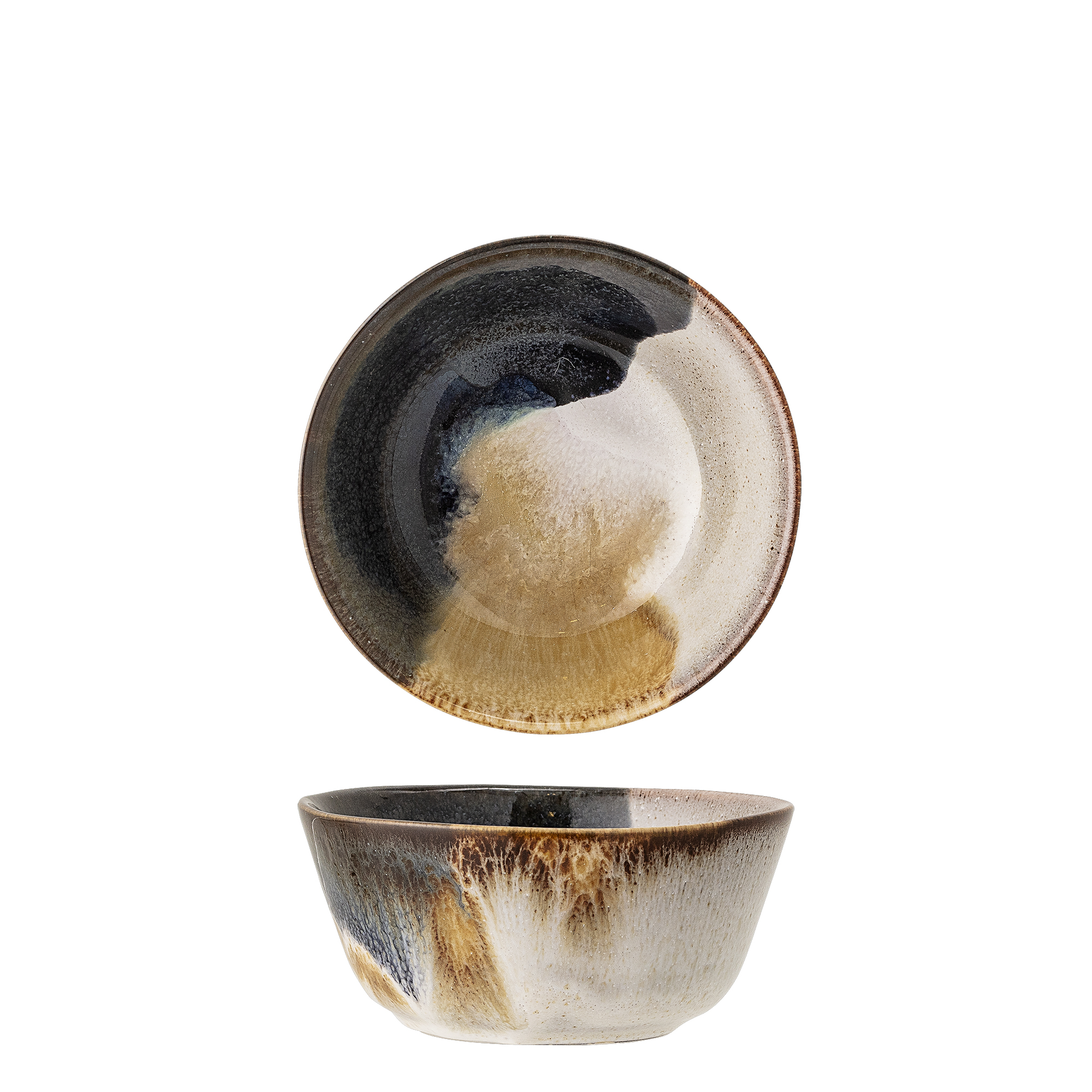 Bloomingville - Jules Skål, Blå, Stentøj, D13xH6 cm