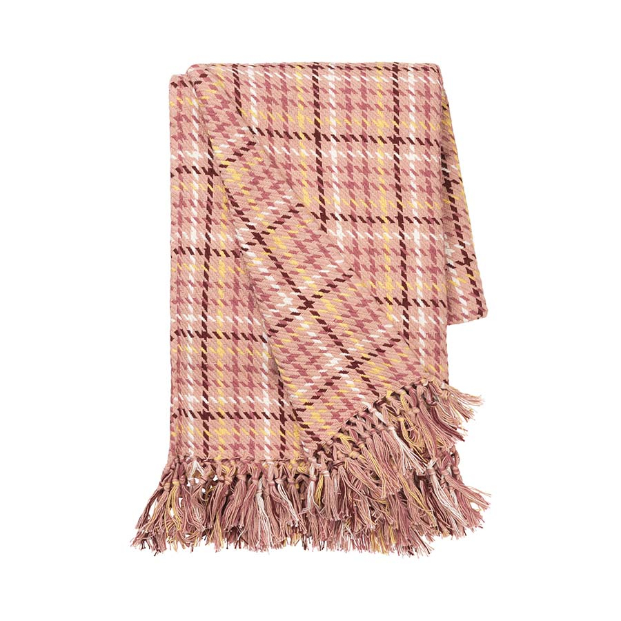 Ida Ternet Bomuldsplaid - Dusty Rose* Ida Ternet Bomuldsplaid - Dusty Rose*