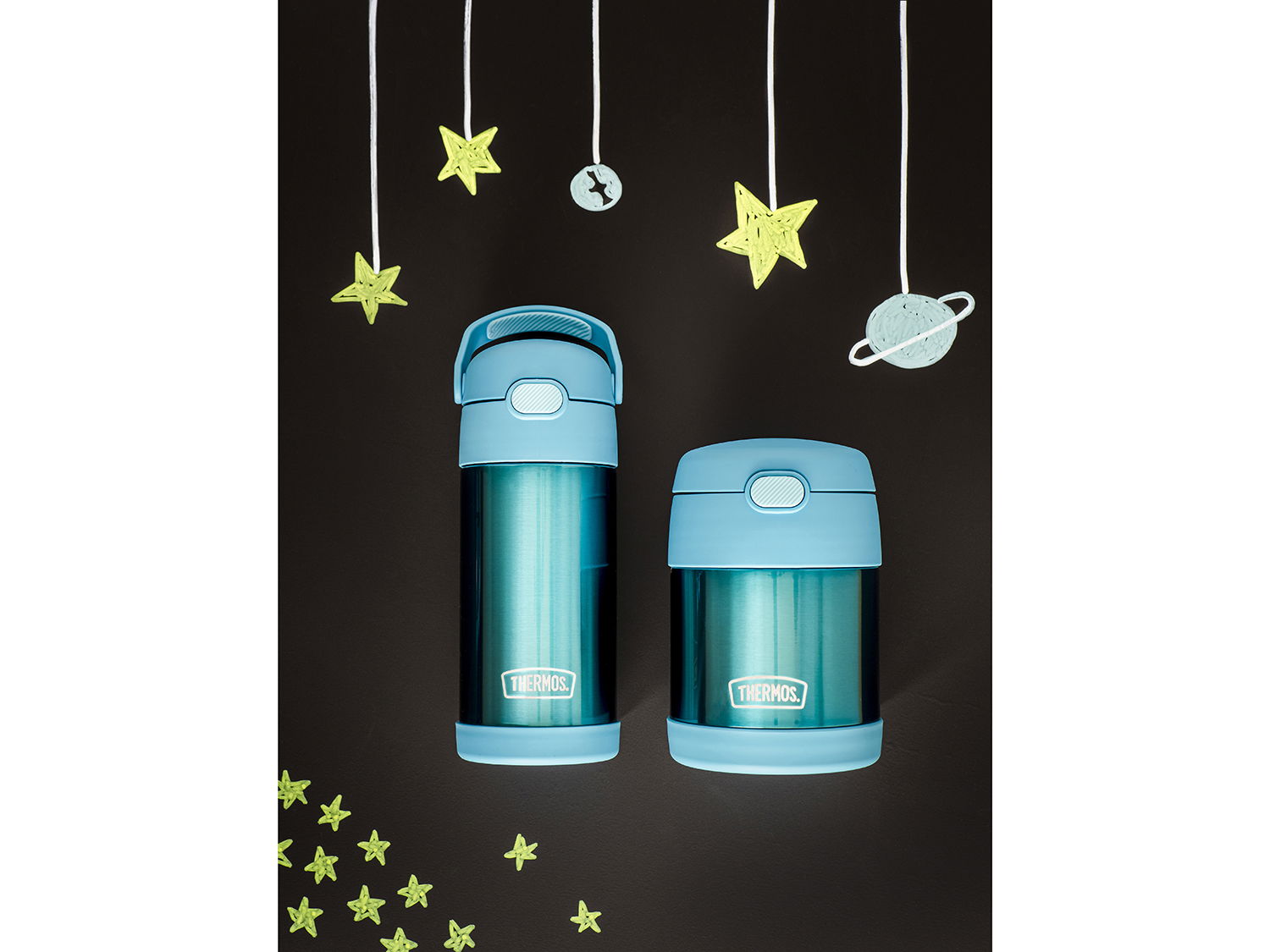 Thermos Madtermoflaske Funtainer 290 ml Teal