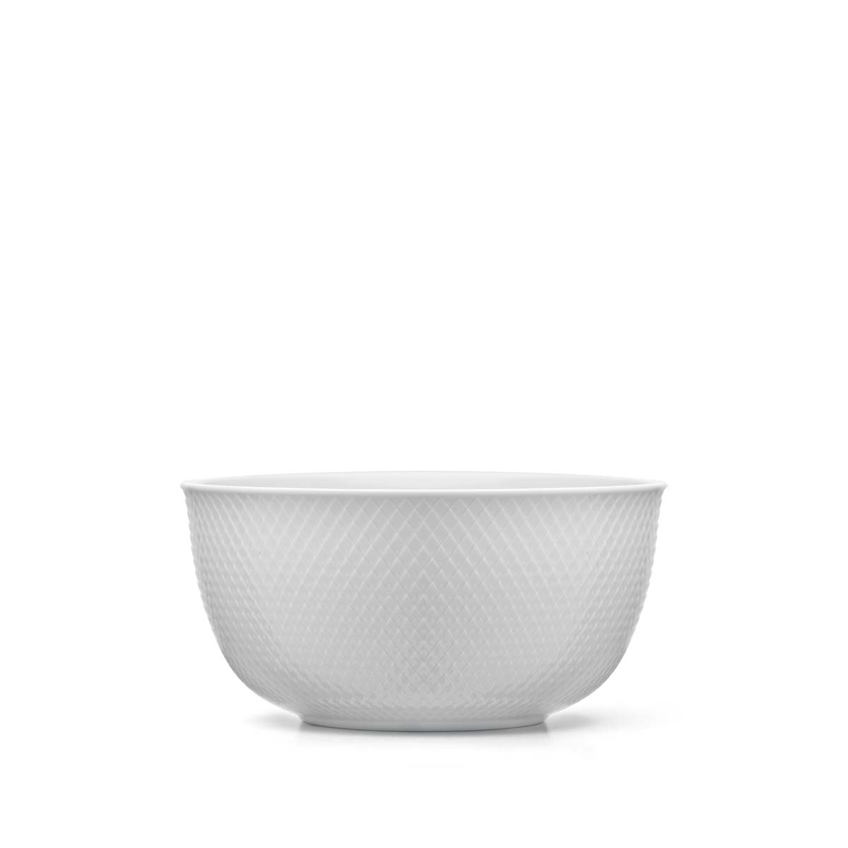 Rhombe Serveringsskål Ø17,5 cm hvid porcelæn