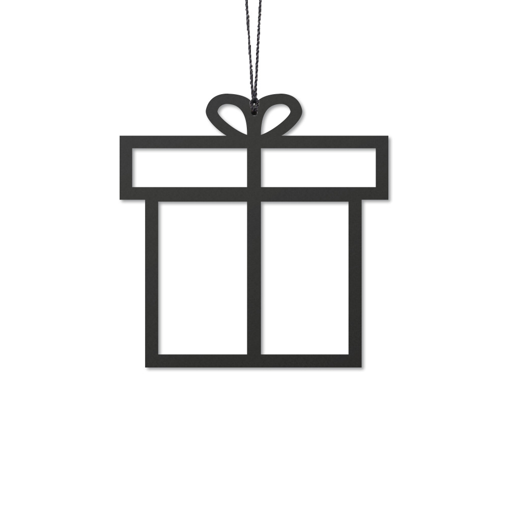 Julegave, Sort - 2 stk. Julegave, Sort - 2 stk.