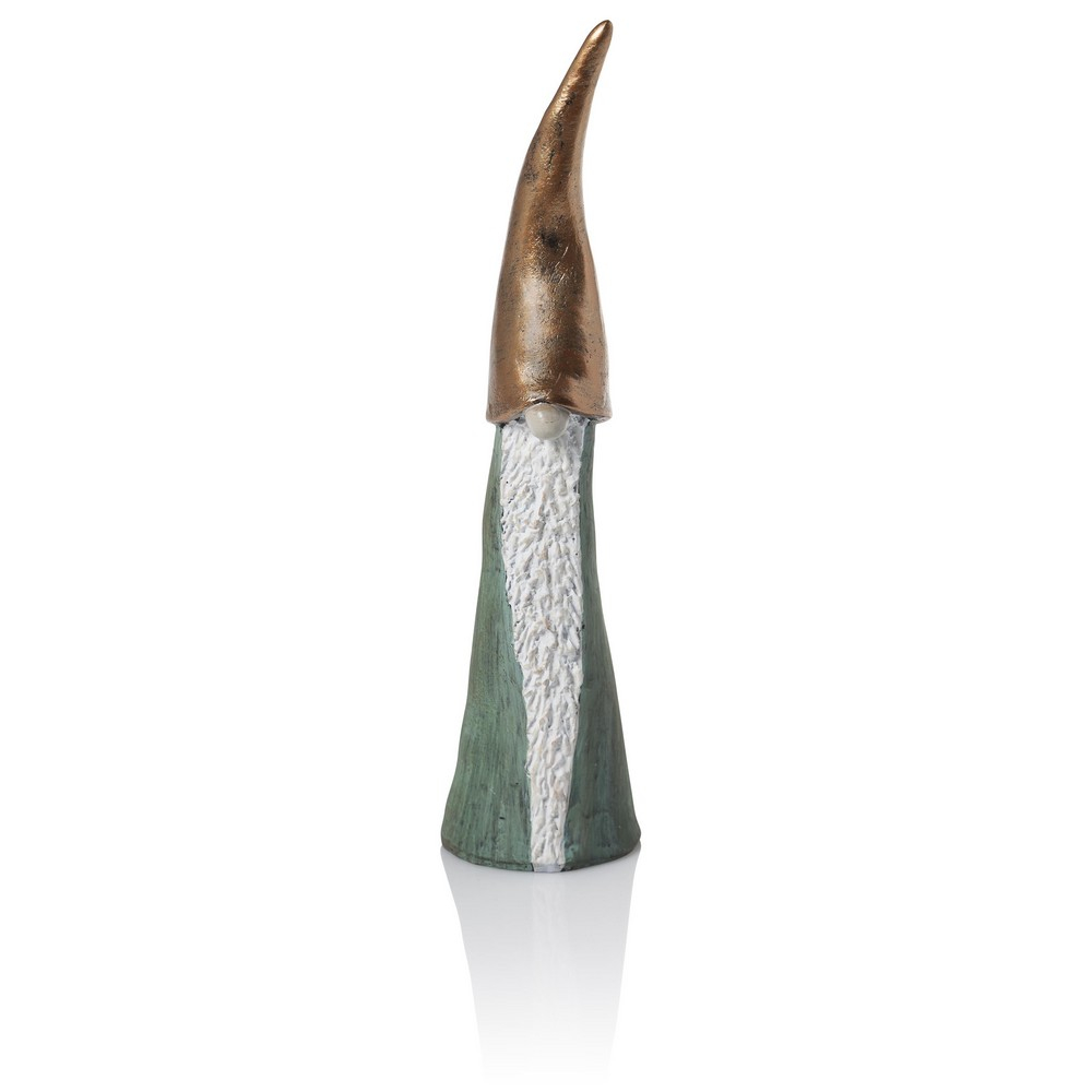 Nisse med metal farvede hue, H 21 cm*