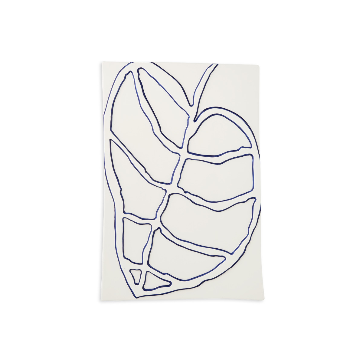 Relief blad 28x41cm hvid* Relief blad 28x41cm hvid*