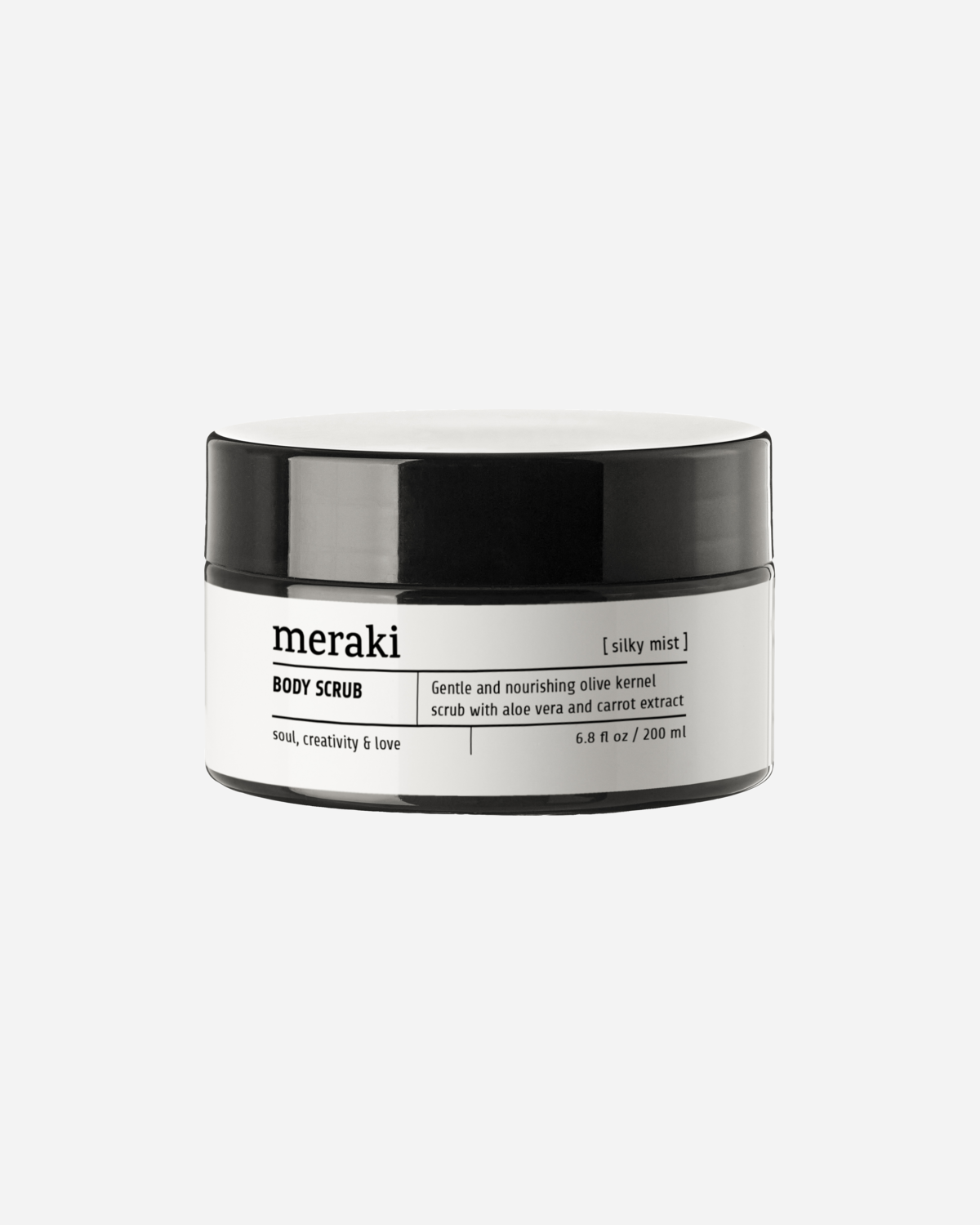 Meraki - Body scrub, Silky mist, 200 ml