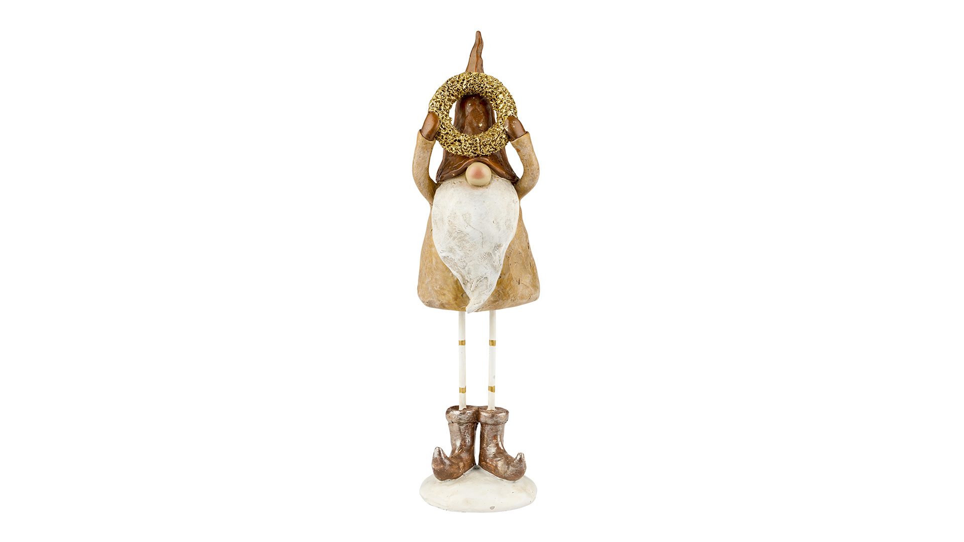 2Have - Santa/Krans 24 cm 24 cm Brun/Hvid Poly
