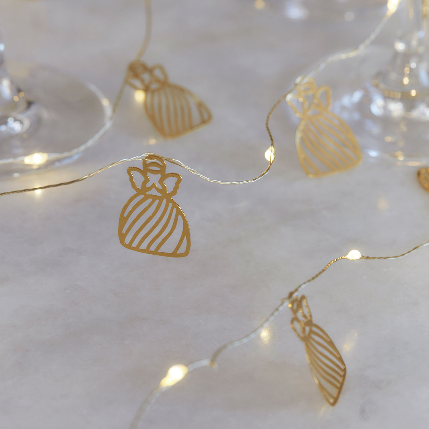 Angel String Lights, Gold