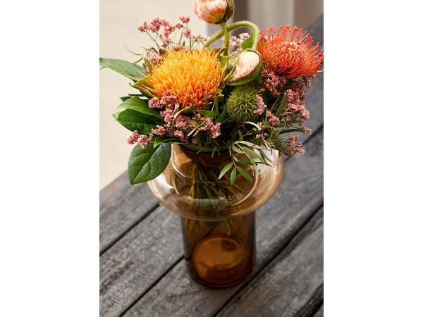 Lyngby Glas Tube Vase 20 cm Amber Lyngby Glas Tube Vase 20 cm Amber