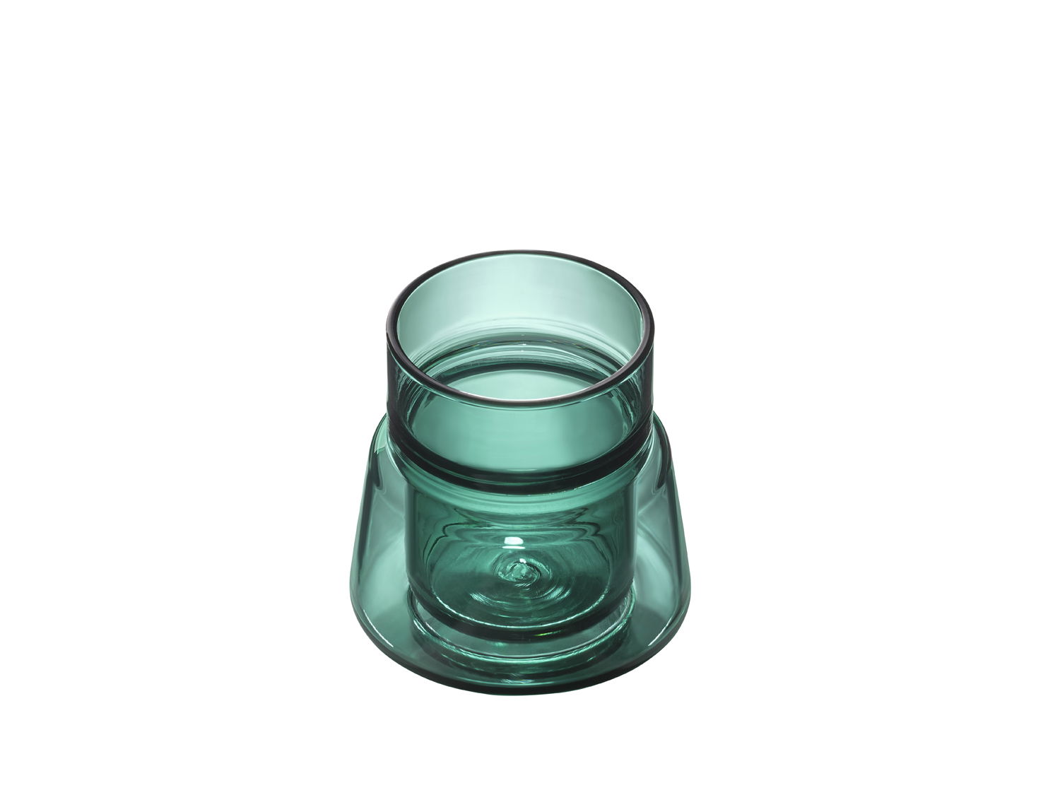 Jacob Jensen Small Dobbeltvægget glas Dia 6,5 x 7 cm 7 cl Green