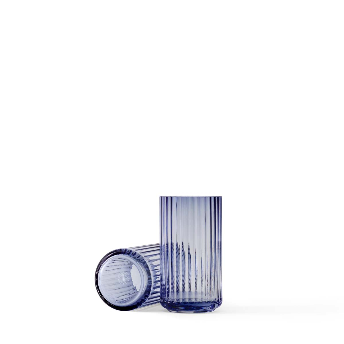 Billede af Lyngby Porcelæn - Lyngbyvase H15 midnight blue mundblæst glas