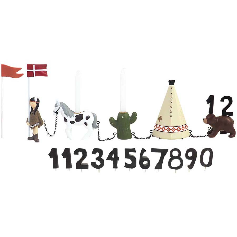 Fødselsdagstog, Indianerpige, 11 tal Fødselsdagstog, Indianerpige, 11 tal