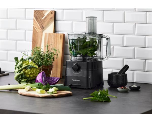 Nordic Sense Foodprocessor 3,5 liter 1000 watt Sort