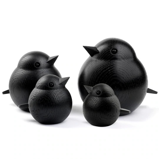 Mini Spurv i sort eg Mini Spurv i sort eg