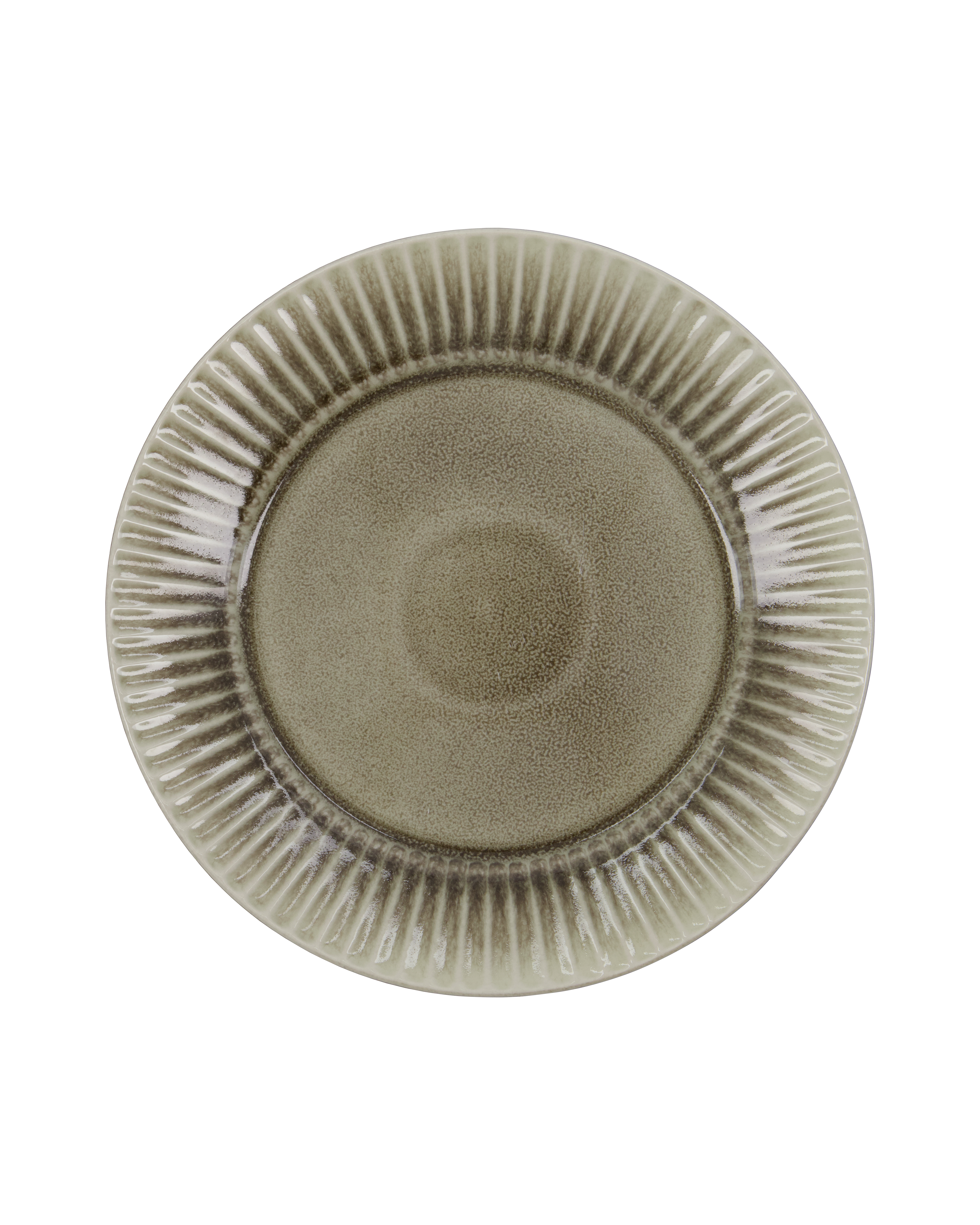 House Doctor - Middagstallerken, Pleat, Grå, Brun billede