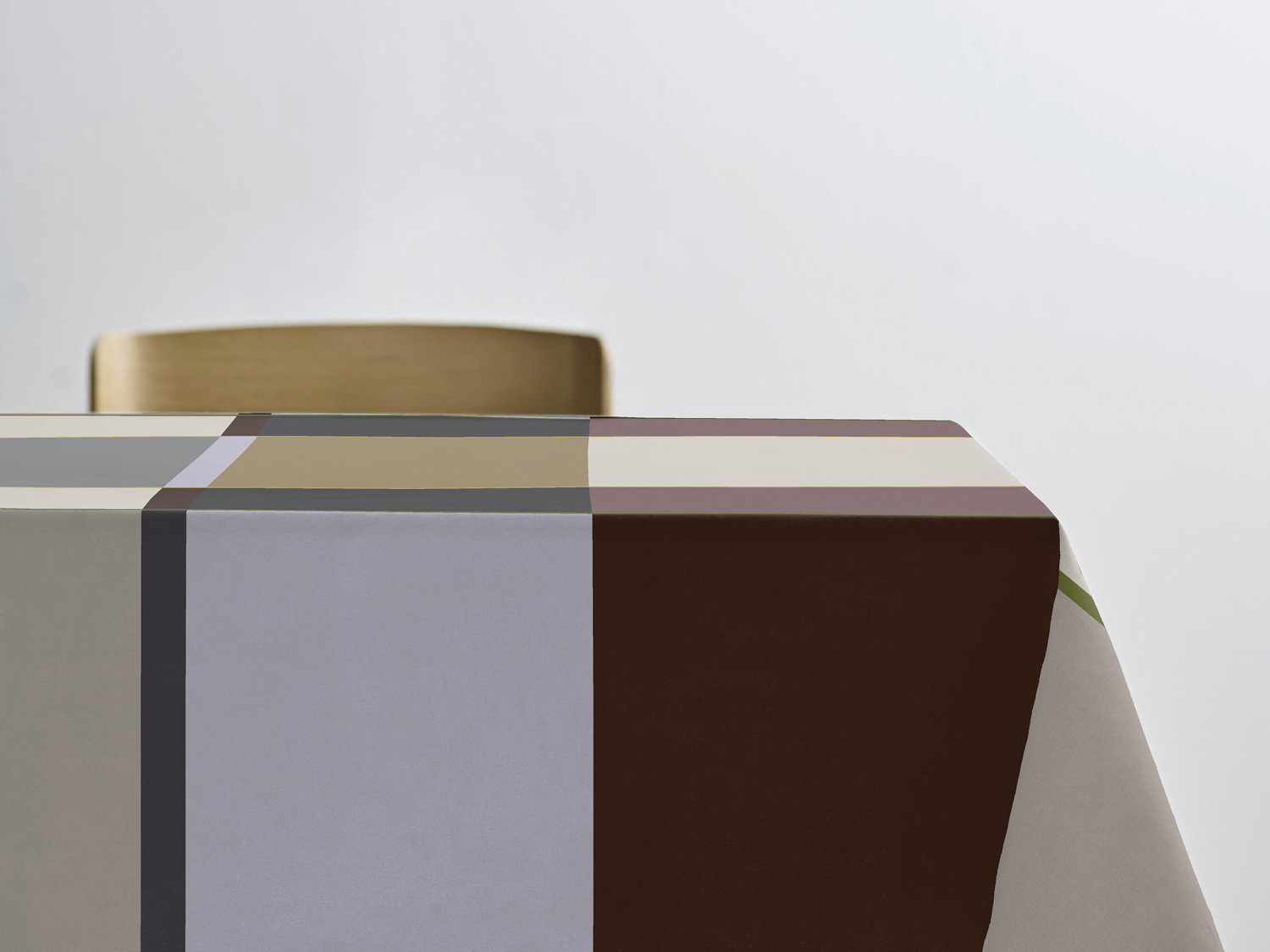 Södahl - Akryldug med antislip, Colour Block Rosewood - i metermål