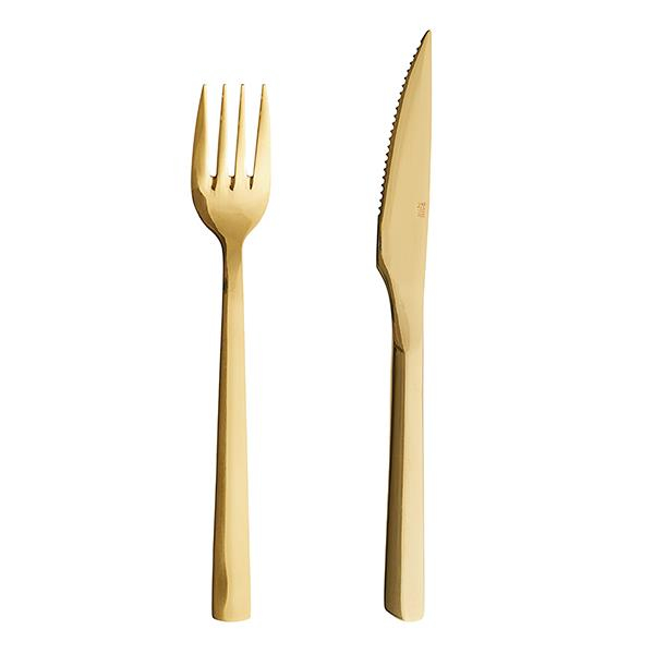 Aida - RAW - steaksæt Guld 8 dele