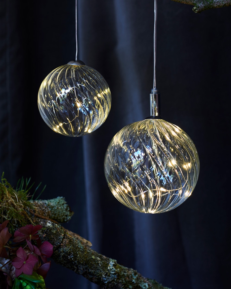 Wave Kugle  8 cm, Klar Wave Kugle  8 cm, Klar