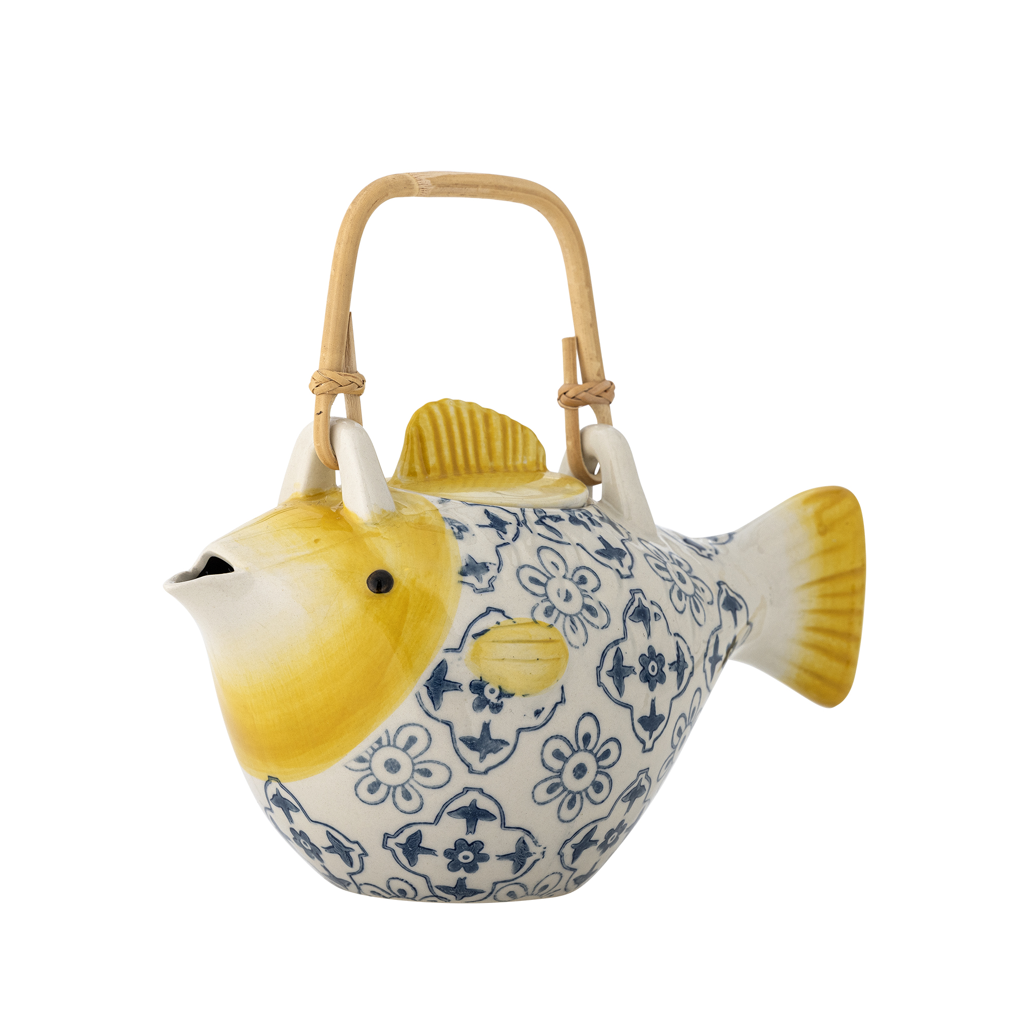 Bloomingville - Wrenna Tekande m/tesi, Multifarvet, Stentøj, L24xH13,5xW13 cm billede