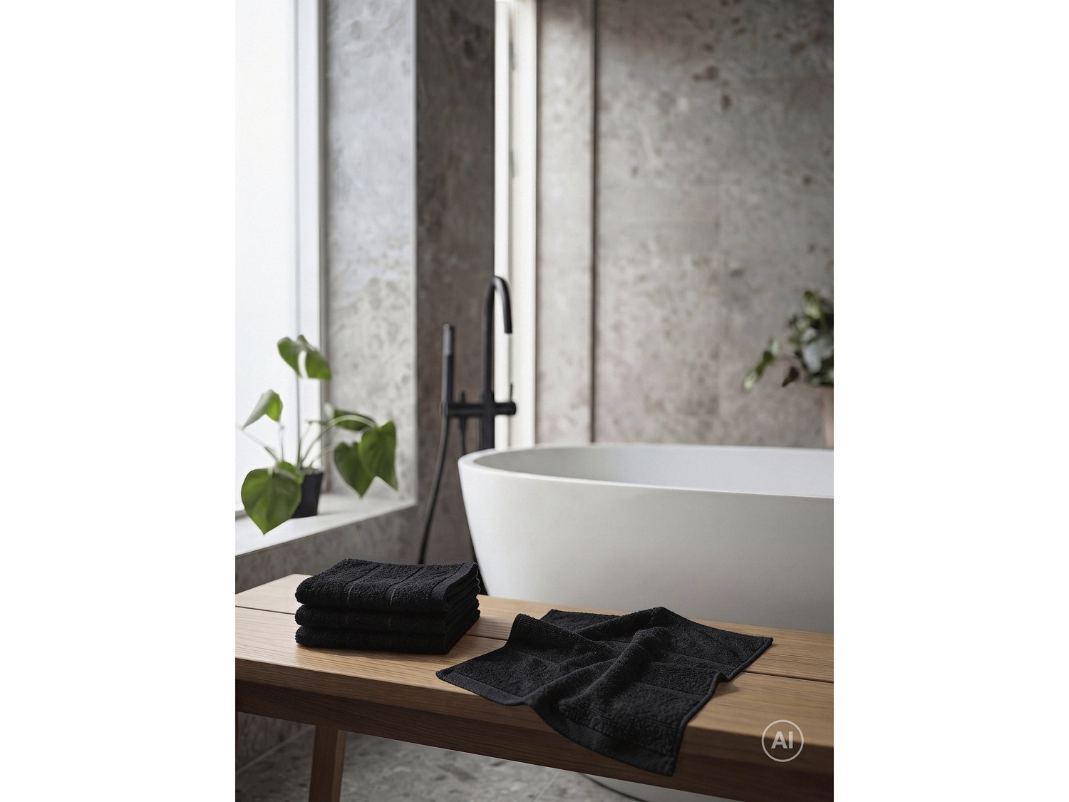 Vaskeklud Sauna Black
