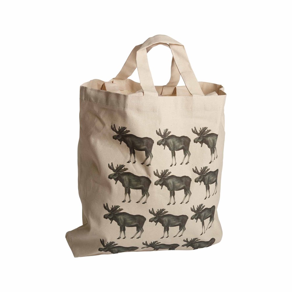Nääsgränsgården - Cottonbag Elk, 42x48x10cm