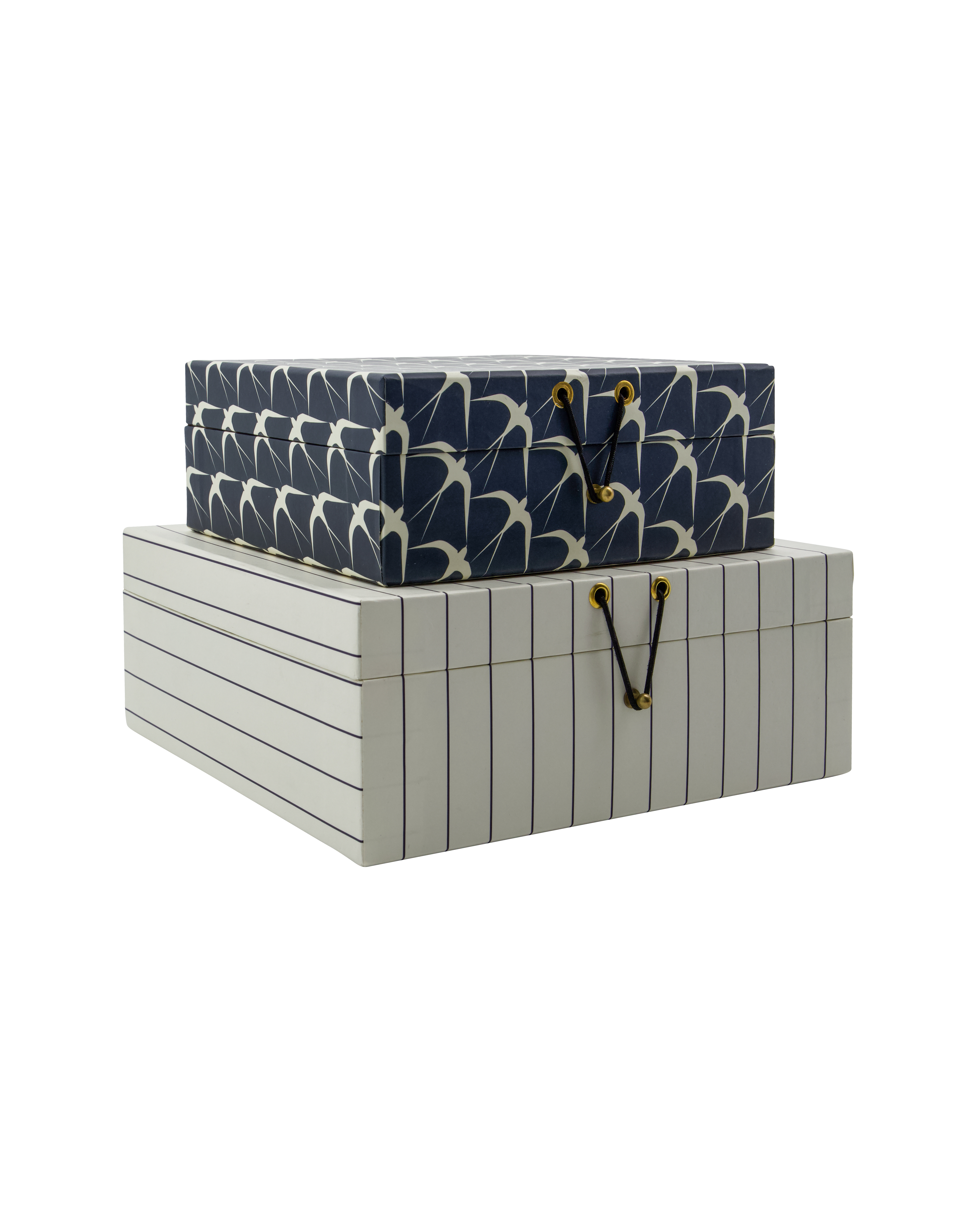 House Doctor - Opbevaringsbokse, Keep, Sand, Mørkegrå