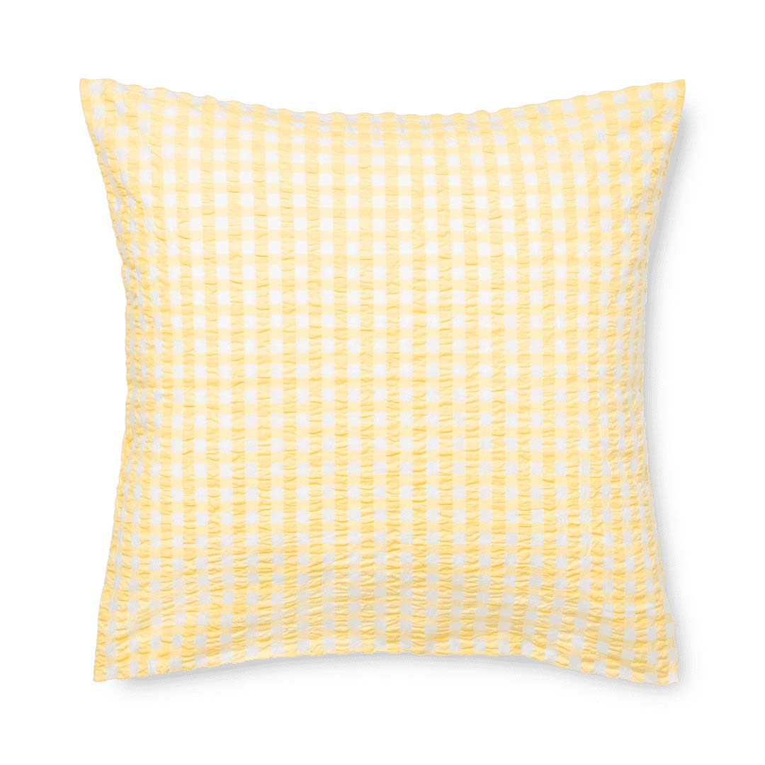 Juna - Bæk&Bølge Pudebetræk 63x60 cm gul/hvid