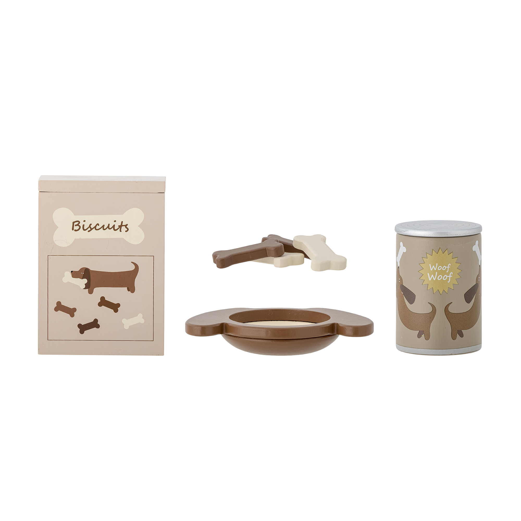 Bloomingville - Charlie Legetøj, Legemad, Multifarvet, FSC®100%, MDF, L15xH14xW14 cm, Set of 7