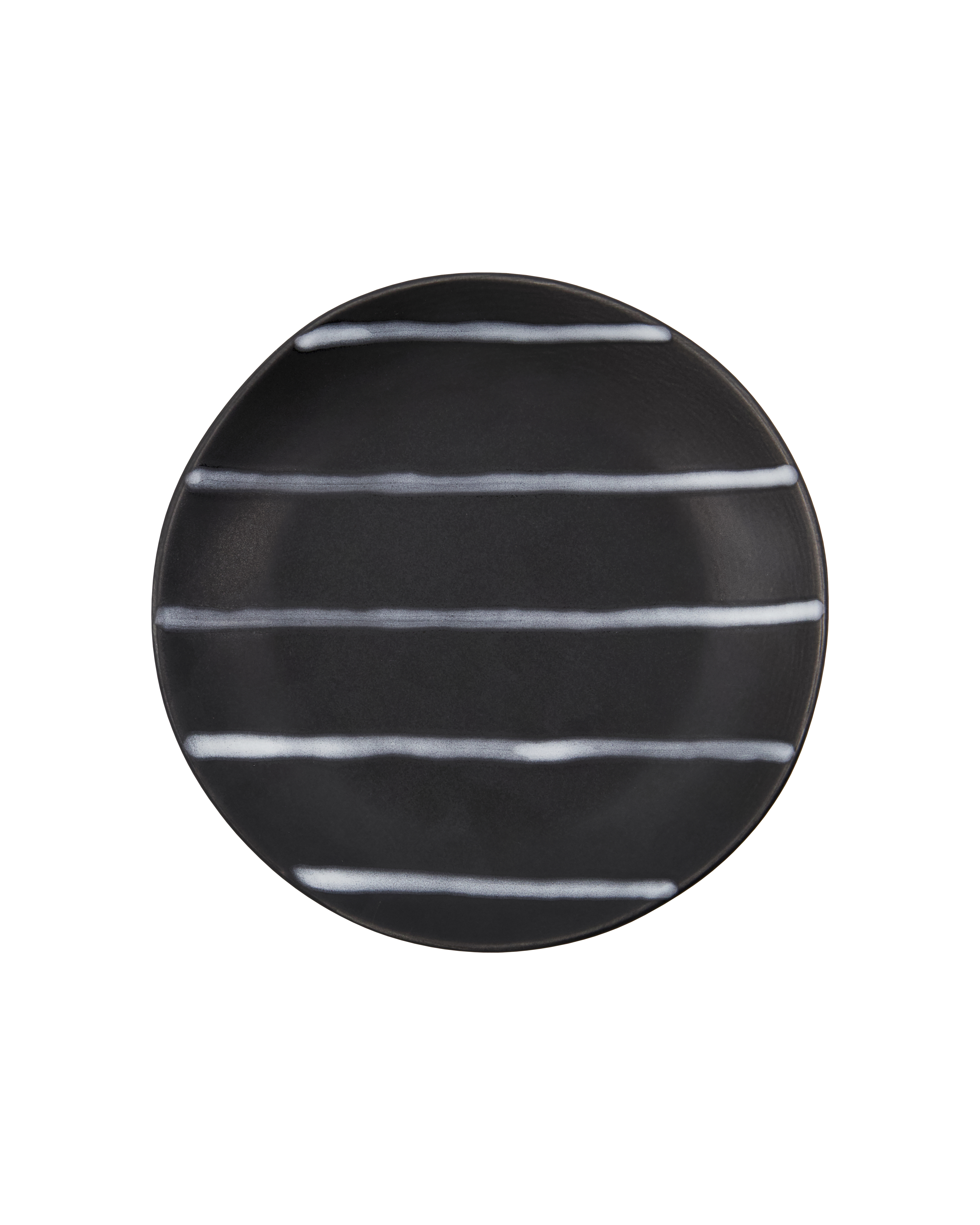 House Doctor - Tallerken, Line, Sort, Brun billede