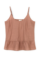 Juna - Monochrome Liv chemise S/M støvet rød