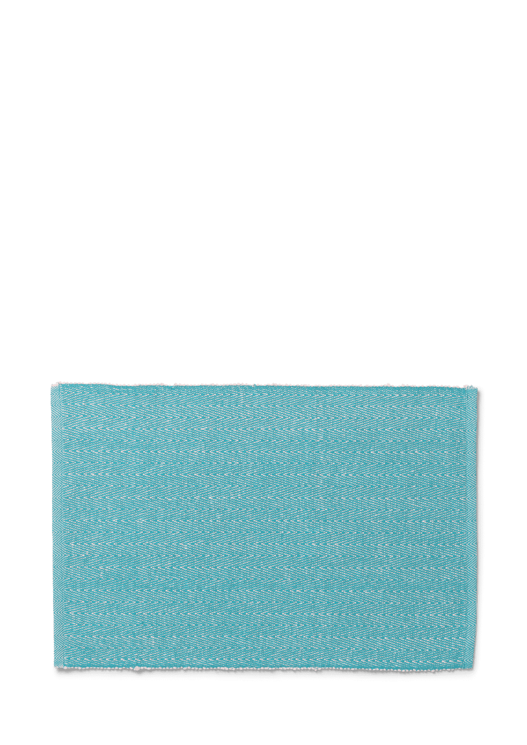 Lyngby Porcelæn - Herringbone Dækkeserviet 43x30 cm turkis blå