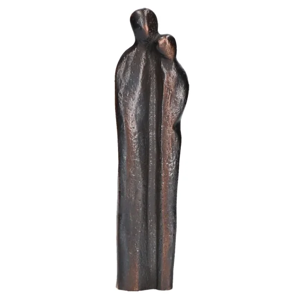 Bronzefigur par, 18,5 cm abstrakt. Bryllupsgave og alle anledninger, hvor kærligheden skal fejres.