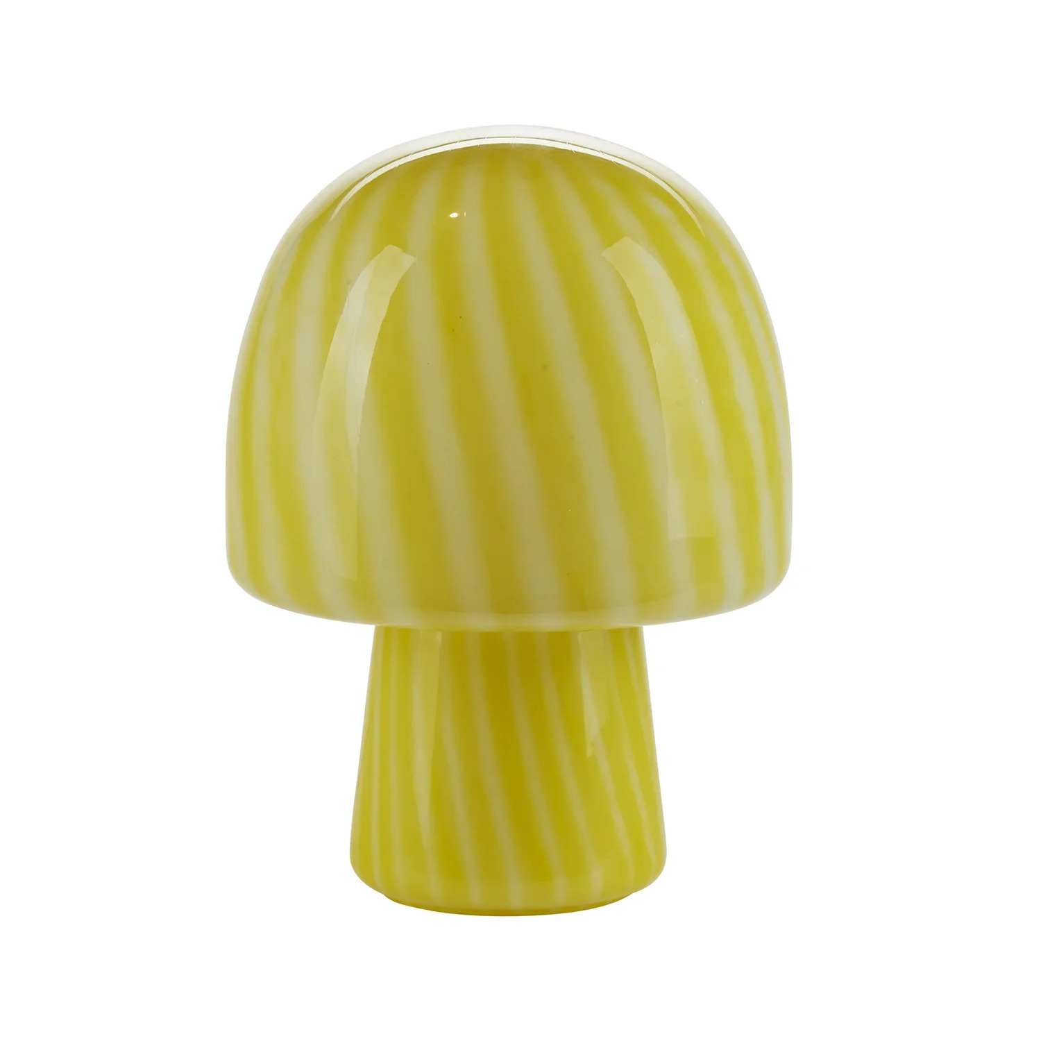 Funghi Lampe, striber gul
