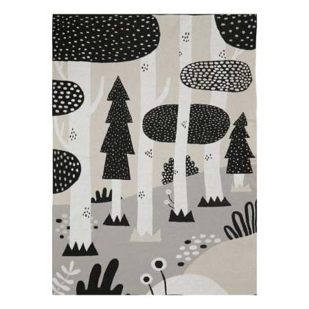 Södahl Magic Forest Plaid 100 x 150 cm Sort