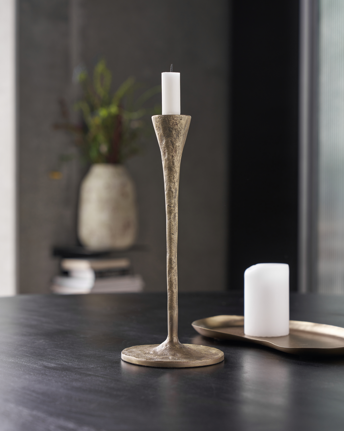 House Doctor - Lysestage, Stada, Antik messing billede