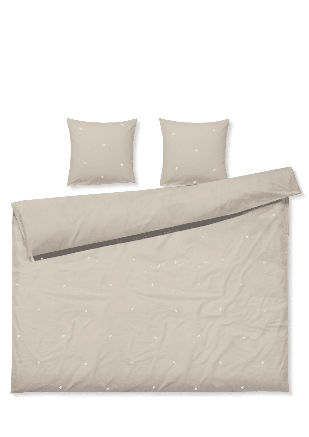 Juna - Daisy Sengetøj 200x220 cm sand/hvid