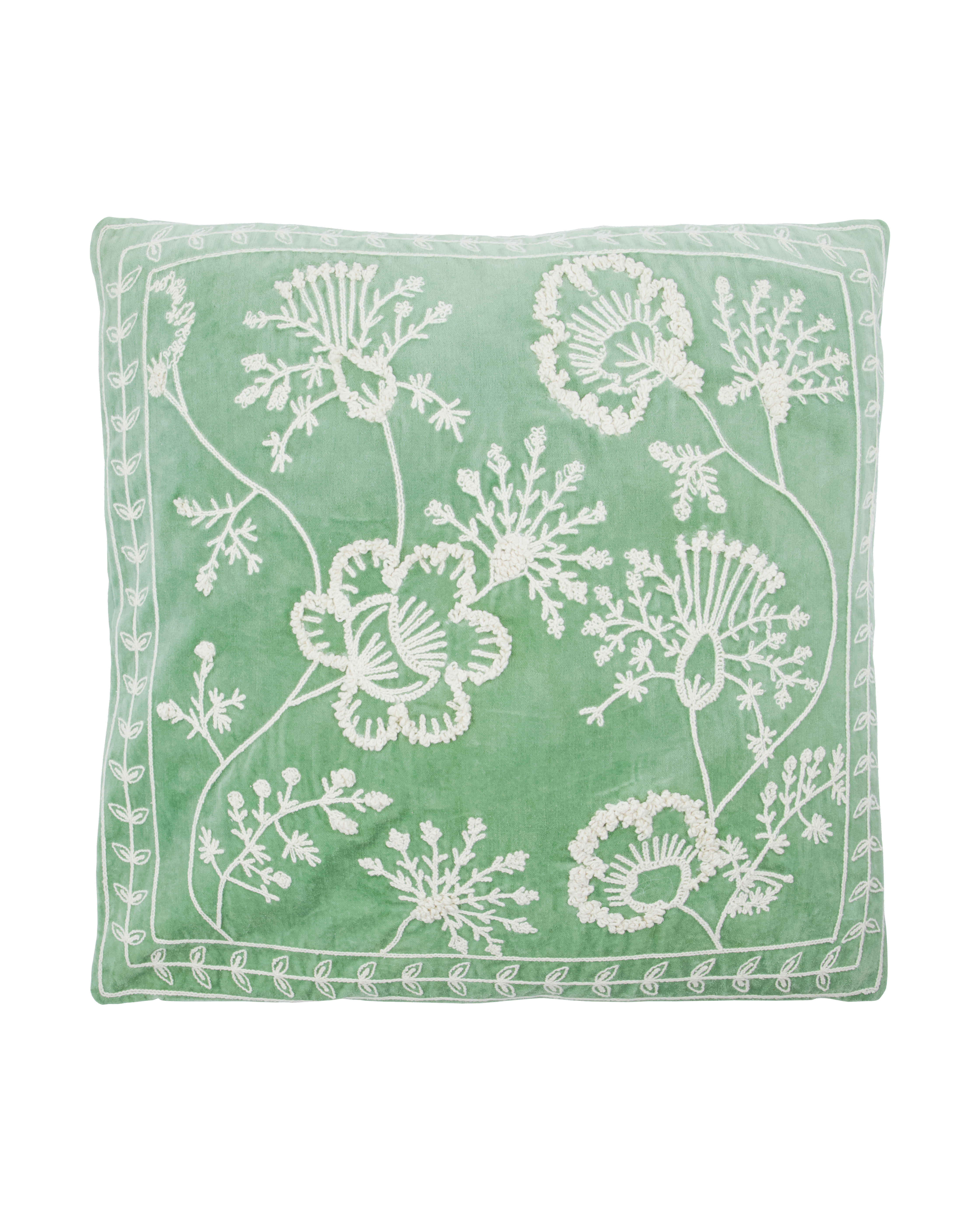 House Doctor - Pudebetræk, Mano, Mintgrøn, Råhvid