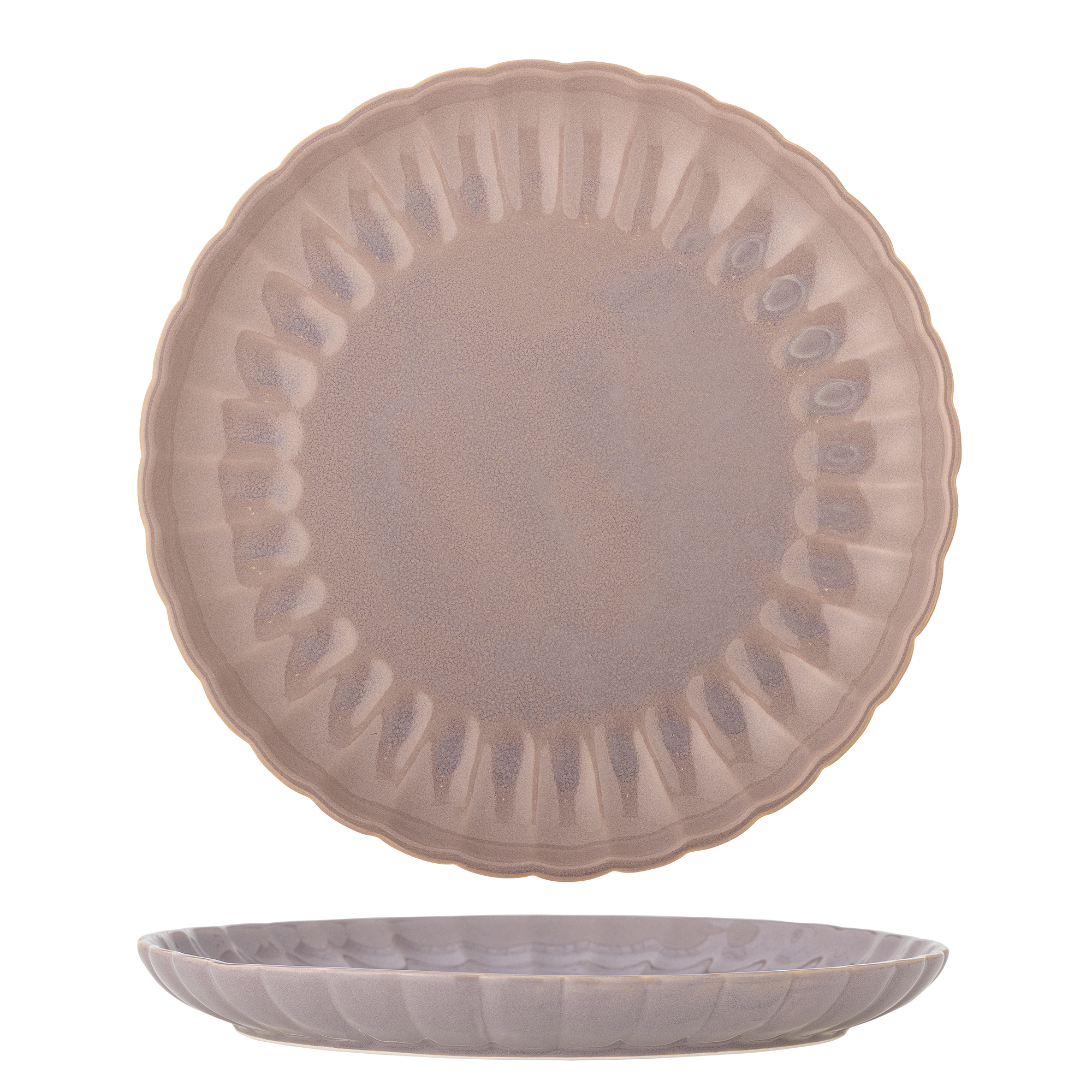 Bloomingville - Latina Tallerken, Rosa, Stentøj, D27xH2 cm