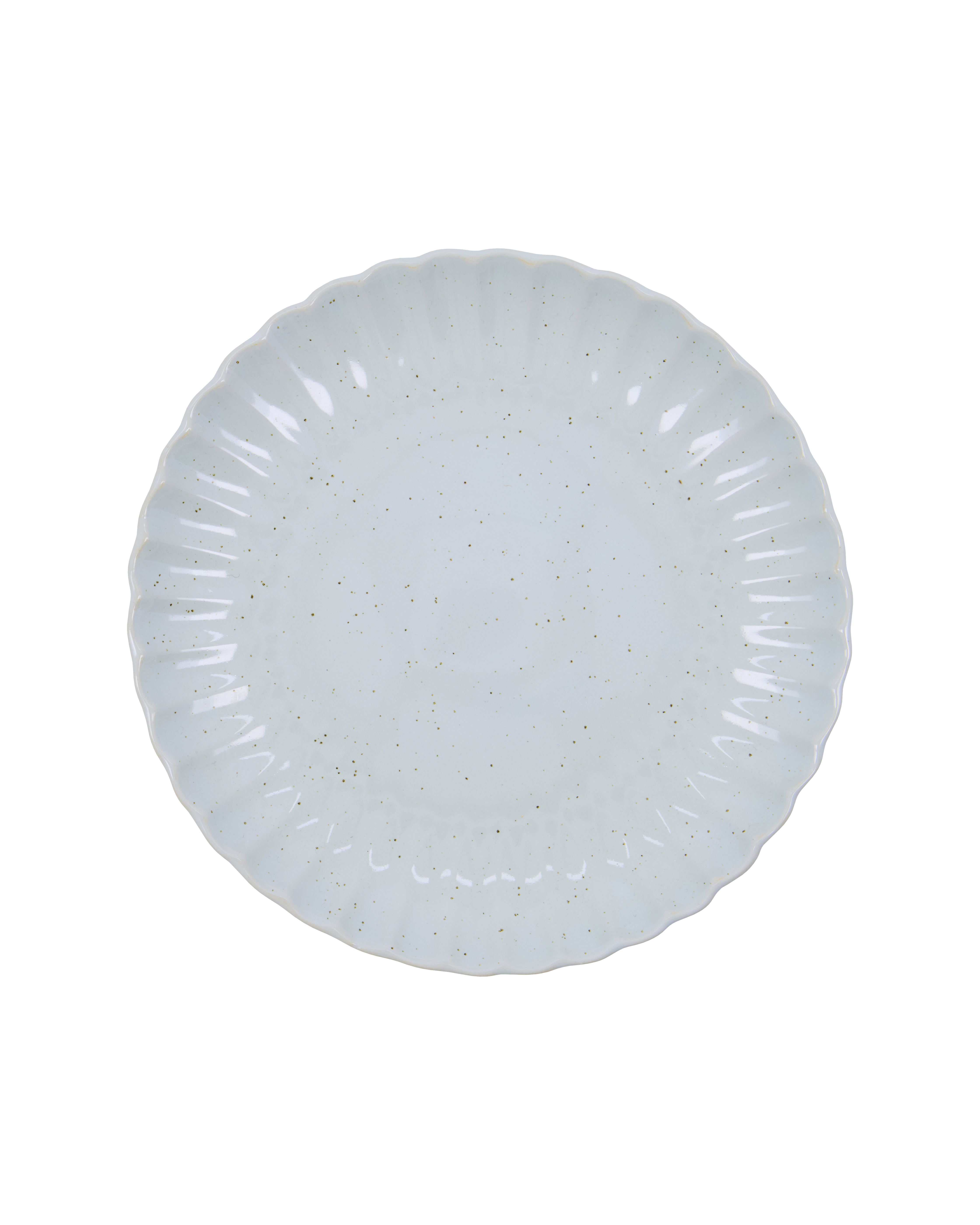 House Doctor - Middagstallerken, Scallop, Lyseblå