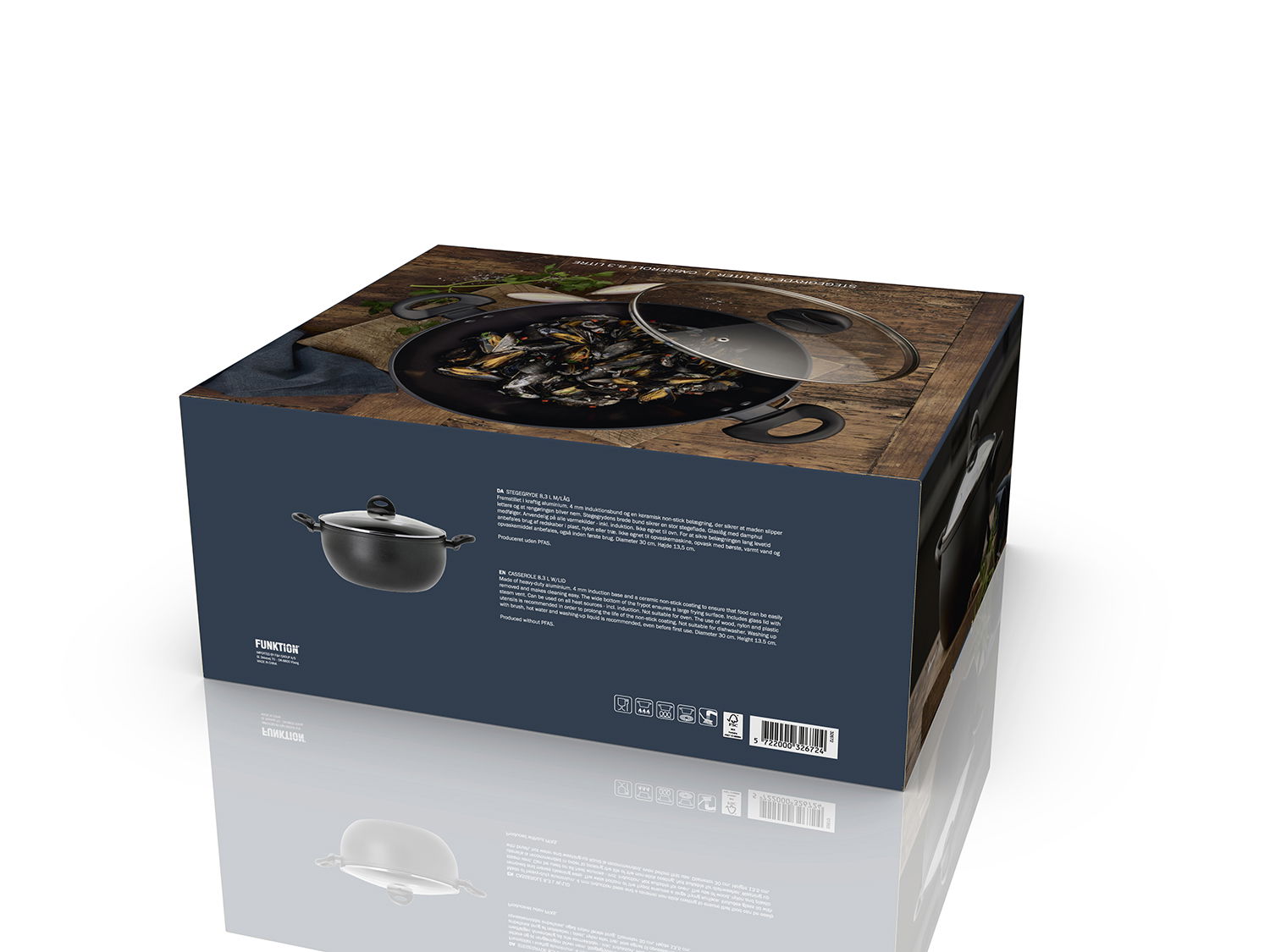 Stegegryde Ceramica 8,3 liter 30 x 20 cm Aluminium/keramisk