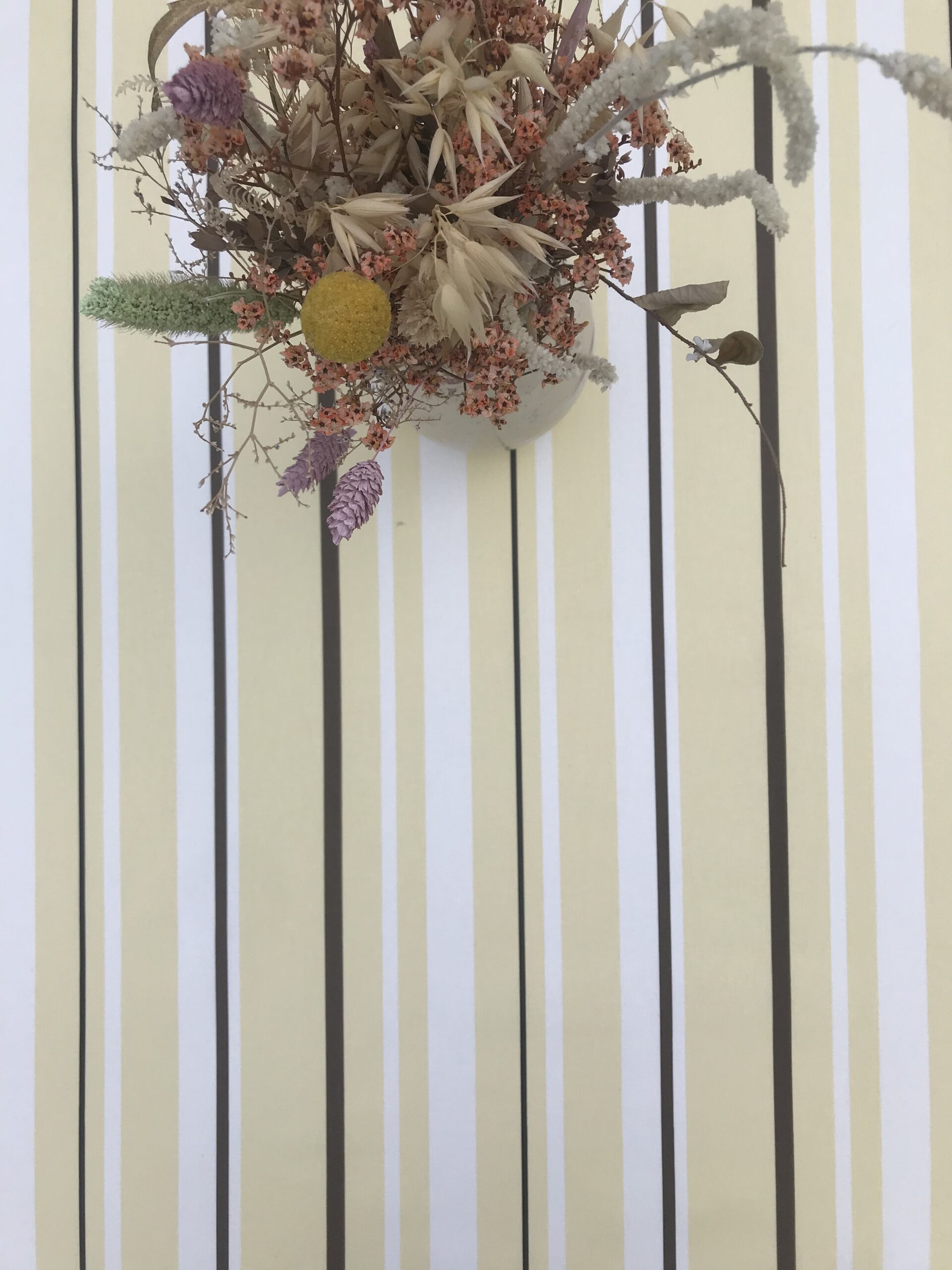 Engholm Textiles - Akryldug med antislip Heno Stripe Gul - i metermål