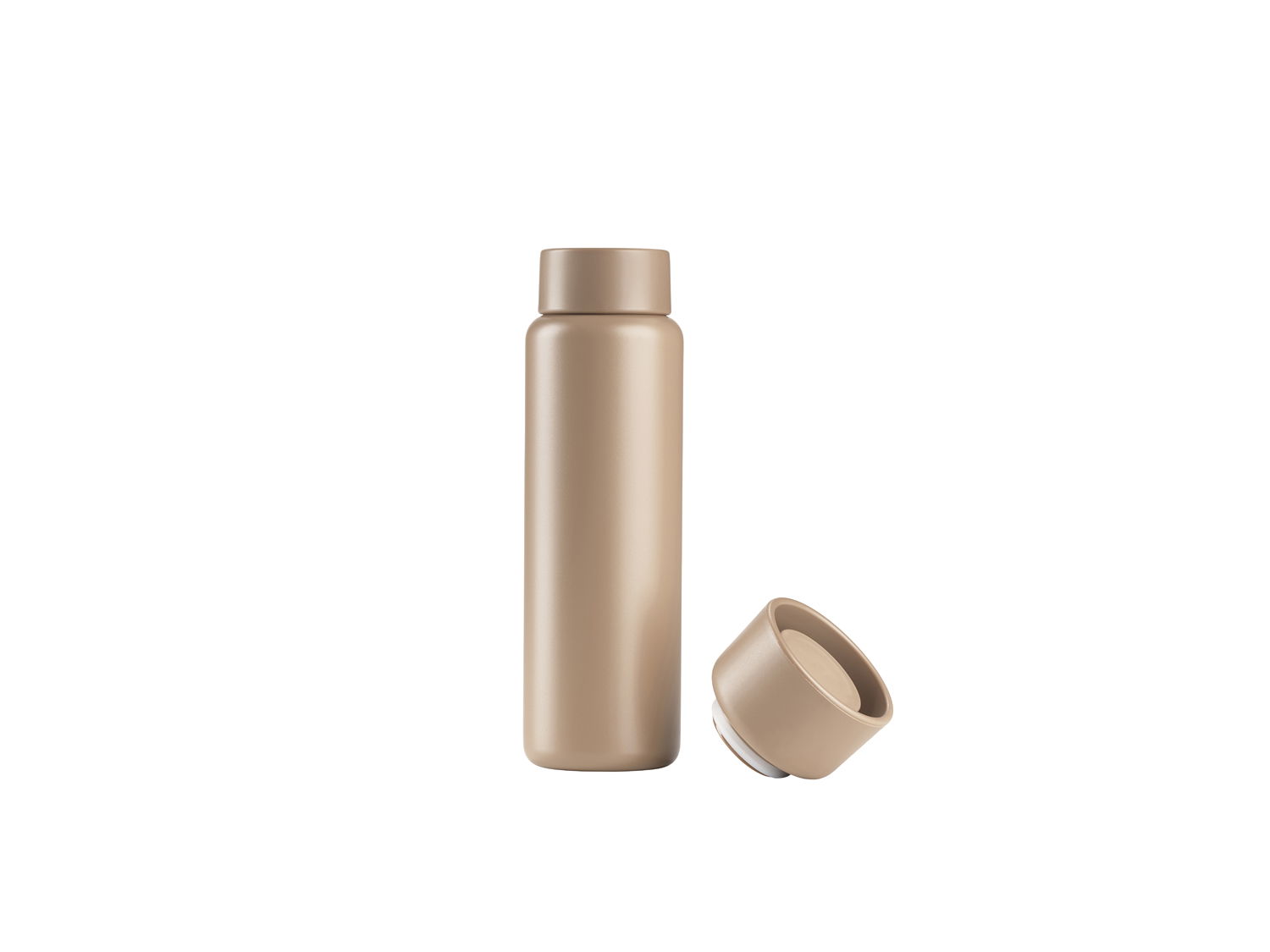 ZONE Denmark - Zone Singles Termokop med to låg 650 ml Camel