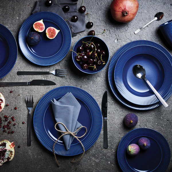 Groovy - frokost tallerken stentøj blå 1 stk 21 cm